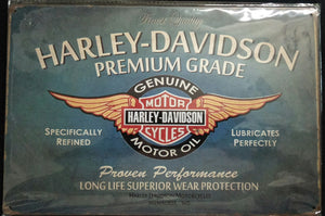 Harley Davidson Tin Signs X 3 30cm x 20cm