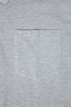 Light Grey Marl Plain Polo Shirt With Chest Pocket