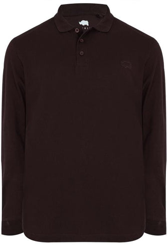 Purple Long Sleeve Polo Shirt