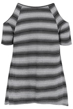 Striped Cold Shoulder Top in Black or Navy