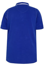 Blue 'Eagle By Day' Polo Shirt With Double Collar