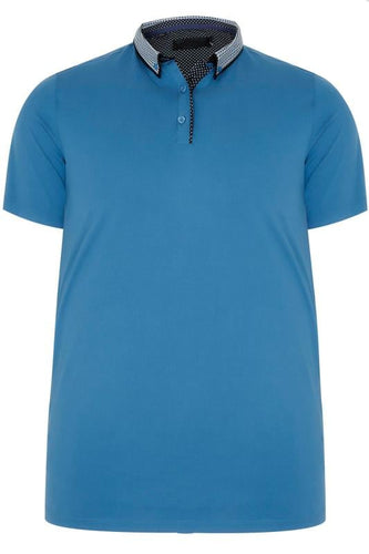 Polo Shirt With Contrast Printed Collar